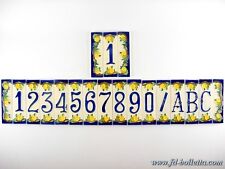 Numeri civici in ceramica,numero civico ceramica limoni,piastrelle ceramica nl