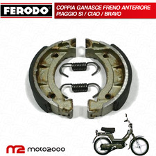 2 GANASCE ANTERIORI FERODO ECO FRICTION FSB915A BRAVO CIAO SI 50 CERCHI IN LEGA