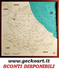 Abruzzo Mappa Cartina 3D