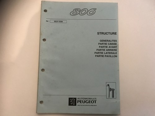 Manuel atelier 552 - d’atelier, 552-f-10/94