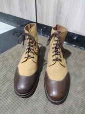 GRENSON Canvas Leather boots 