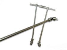 SET 2 CHIAVI MANICO A T CON SNODO SNODABILE MISURA 1/4-1/2 LUNGHEZZA 445 MM