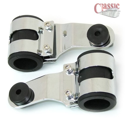 Coppia staffe cromate - coppia,