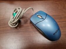 Orbital Vintage Scroll Point mouse PS/2 Celeste 3 pulsanti KM-320S01 LOT KS-100