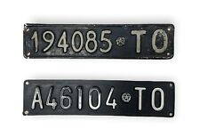 Antiche targhe auto di Torino - uso collezionistico