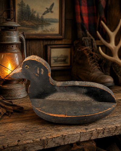 Vintage fatto casa anatra - vintage,