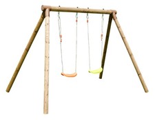 ALTALENA IN LEGNO 190 CM CON 2