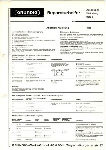 Grundig riparazione suono - grundig,
