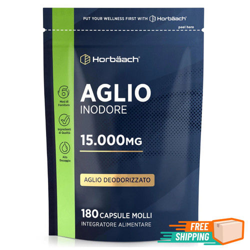 Aglio capsule inodore 15000mg - aglio,