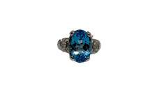 Anello Donna Topazio Azzurro