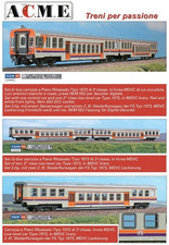 ACME 5 CARROZZE A PIANO RIBASSATO FS IN LIVREA MDVC (50087-55268-55269), EP. IV