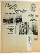 Menu pubblicitario vintage