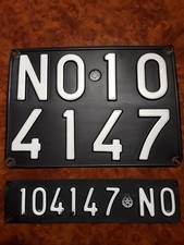  TARGA AUTO D’EPOCA COMPLETA