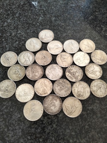 Lotto monete 500 lire - 25, da