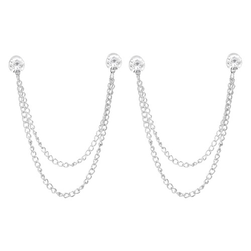 Spilla catena strass 2 - spilla, strass,