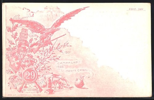Cartolina reggimento - cartolina,