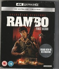 RAMBO FIRST BLOOD BLU RAY 4K +
