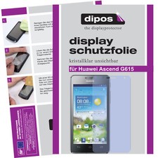 1x Pellicola Protettiva per Huawei Ascend G615 Trasparente Display Invisibile Dipos