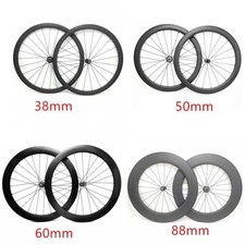 Set ruote in fibra di carbonio