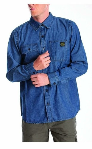 Camicia jeans uomo rica - jeans,