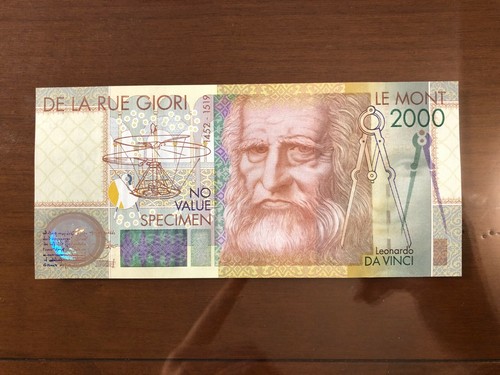 Banconota prova stampa de - prova,