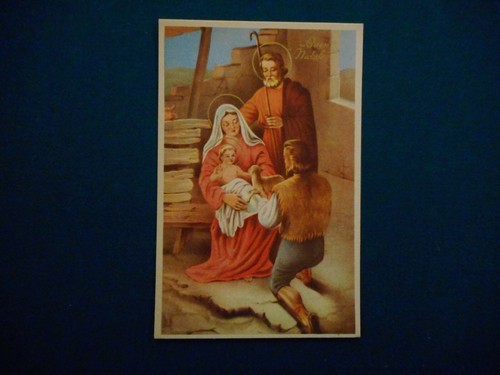 Cartolina vintage buon natale - cartolina,