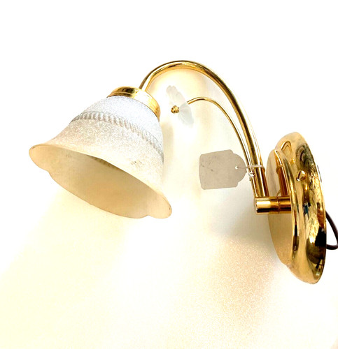 Lampada parete ottone oro - lampada, ottone/oro