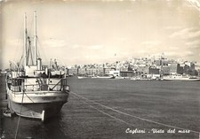 5974) CAGLIARI VISTA DAL MARE BARCA GIORDANA VIAGGIATA