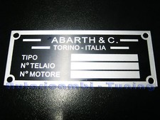 Targhetta Riassuntiva Dati