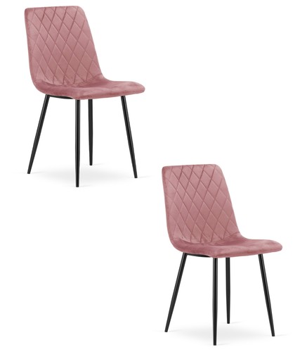 Sedia torino velluto rosa - -,