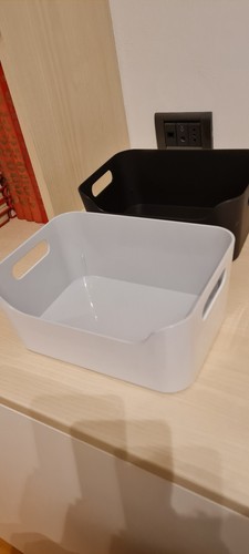 Contenitore ikea nero bianco - contenitore,