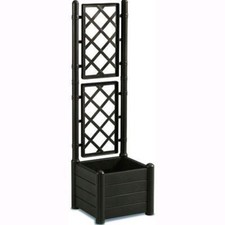 Fioriera con Pannello Grigliato Italia Quadrata Marrone 43X43X142H