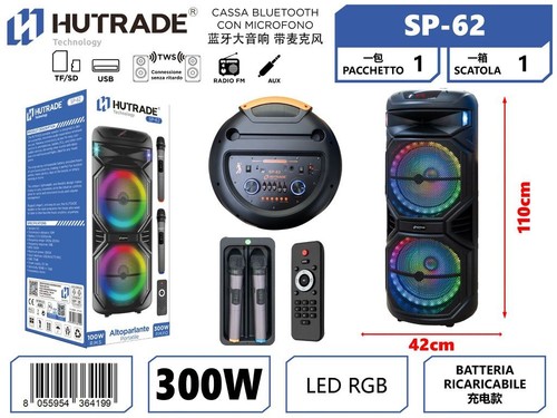 Hutrade cassa bluetooth torri - cassa,