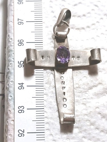 Croce argento con vera - argento,