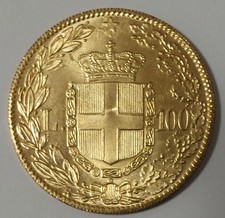 COPIA MONETA 100 LIRE 1883