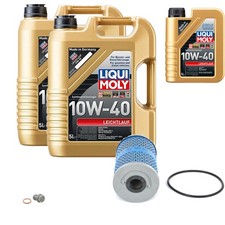 BOSCH Filtro Olio 11L Liqui Moly Leichtlauf 10W-40 Per Mercedes SL 280 S-Class