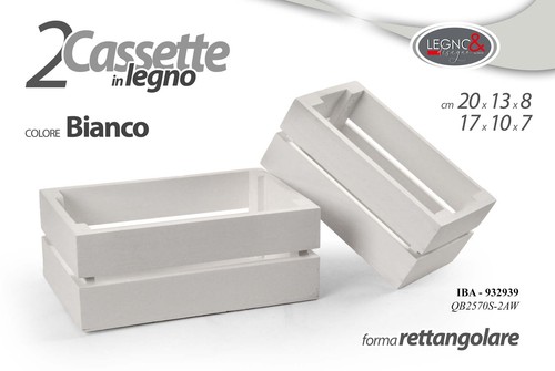 Cassette legno porta oggetti - 2,