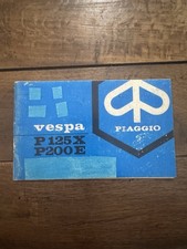 Libretto uso manutenzione Vespa P125X P200E Piaggio originale 1978