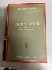 ESERCIZI LATINI VOLUME UNICO RUBRICHI EDITRICE CANOVA Raro libro completo