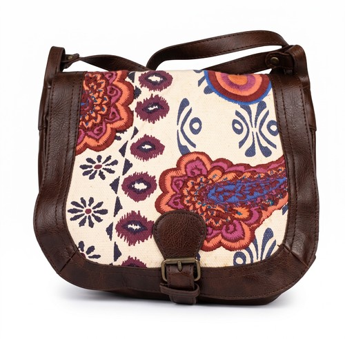 Borsa ricamata tracolla - borsa,