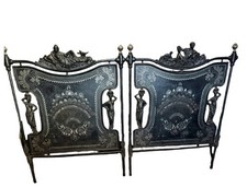 Testiera Letto Ferro Battuto E Madreperla Primi ‘900