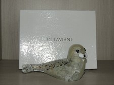 Scultura in vetro Ottaviani,figurina italiana vintage,sigillo,con SCATOLA + certificato