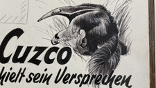 2 x Disegno Originale Wilhelm Owner CUZCO Illustrazione Formicaio Firmato