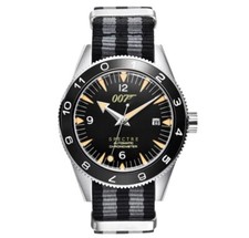 Orologio James Bond 007 SPECTRE 41mm Mod Personalizzato Cristallo Zaffiro 100 M Argento