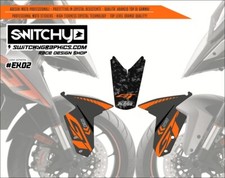 ADESIVI PARAFANGO ANTERIORE "02" per KTM 1290 SUPER DUKE GT 2016 2017 2018 2019