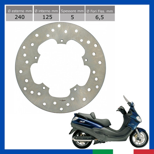 Disco freno posteriore piaggio - disco,