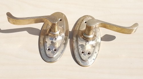 Maniglia porta ottone vintage