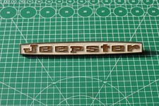 JEEPSTER COMMANDO HOOD EMBLEM BADGE NAME PLATE AUTO ORNAMENT LOGO PART 973349