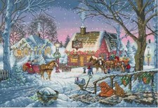 Natale, Neve, Cavalli, Persone