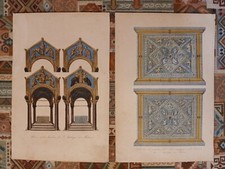 ALTARE NELLA BASILICA DI S. AMBROGIO IN MILANO/PALIOTTO – 2 litografie 800